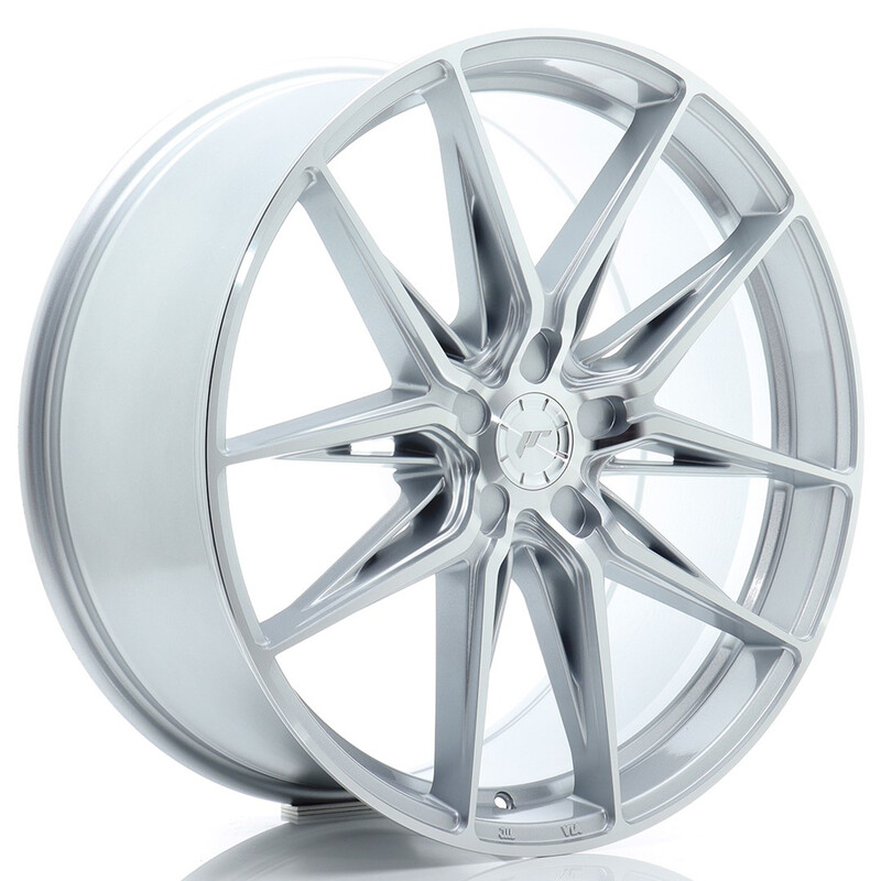 Japan Racing JR-44 21x9.5" (5 hole custom PCD) ET20-45, Machined Silver