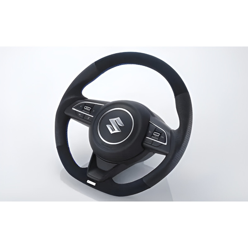 GReddy All Leather Steering Wheel with Red Stitch for Suzuki Swift Sport ZC33S