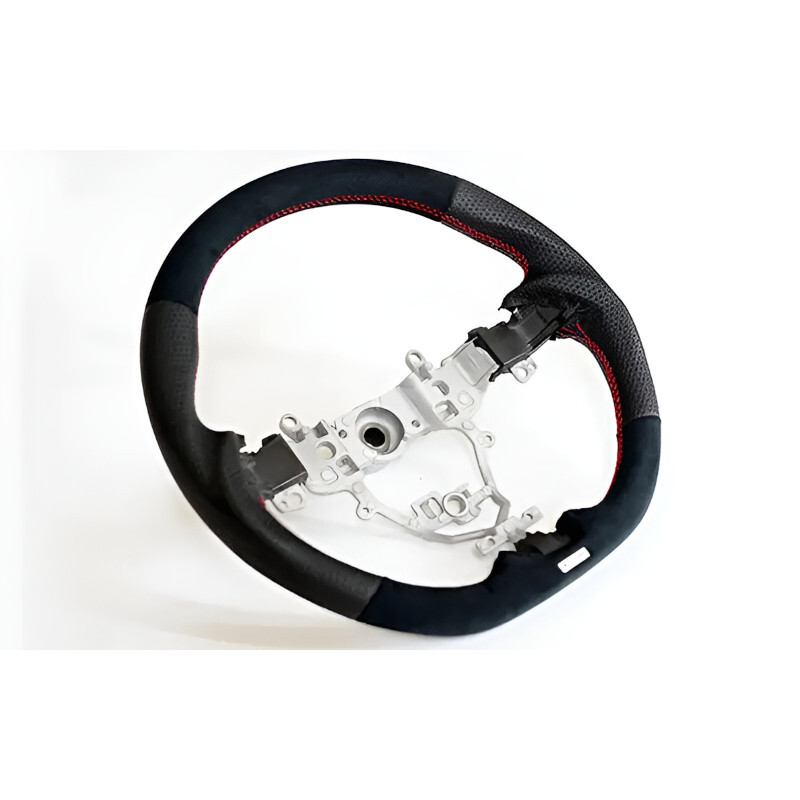 GReddy Black Carbon Steering Wheel with Red Stitch for Suzuki Swift Sport ZC33S