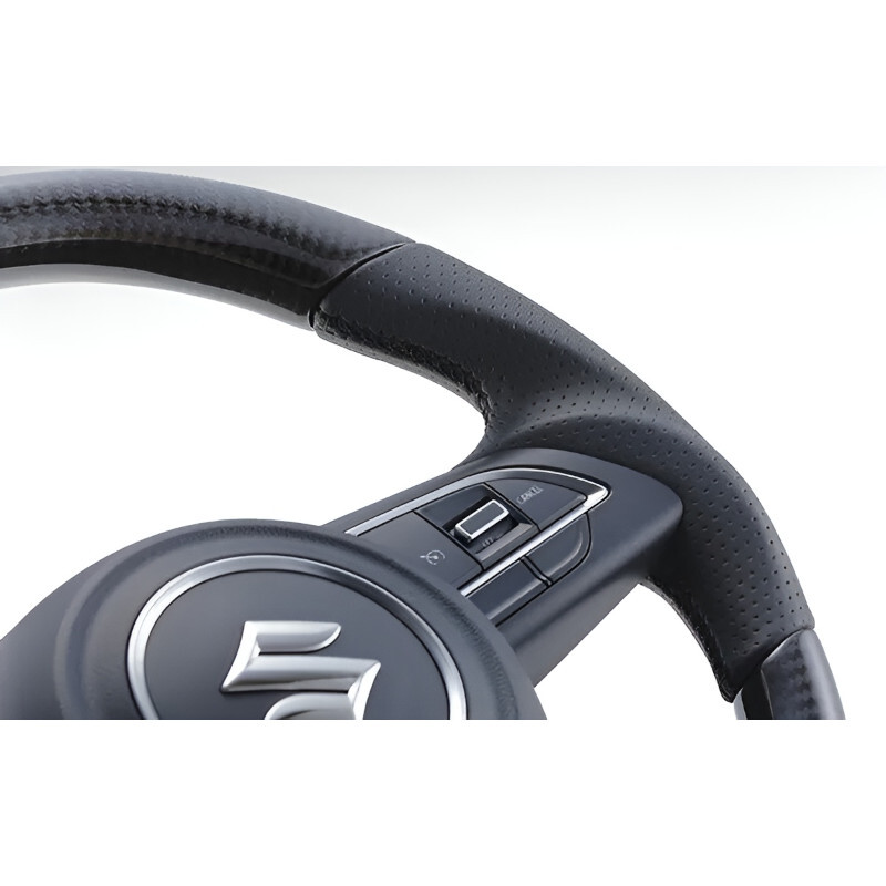 GReddy Black Carbon Steering Wheel with Red Stitch for Suzuki Swift Sport ZC33S