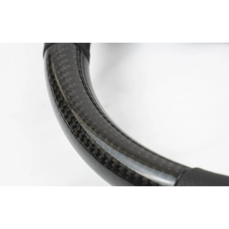 GReddy Sports "Real Carbon" Steering Wheel (47 mm Dish), Black Spokes - 340 mm