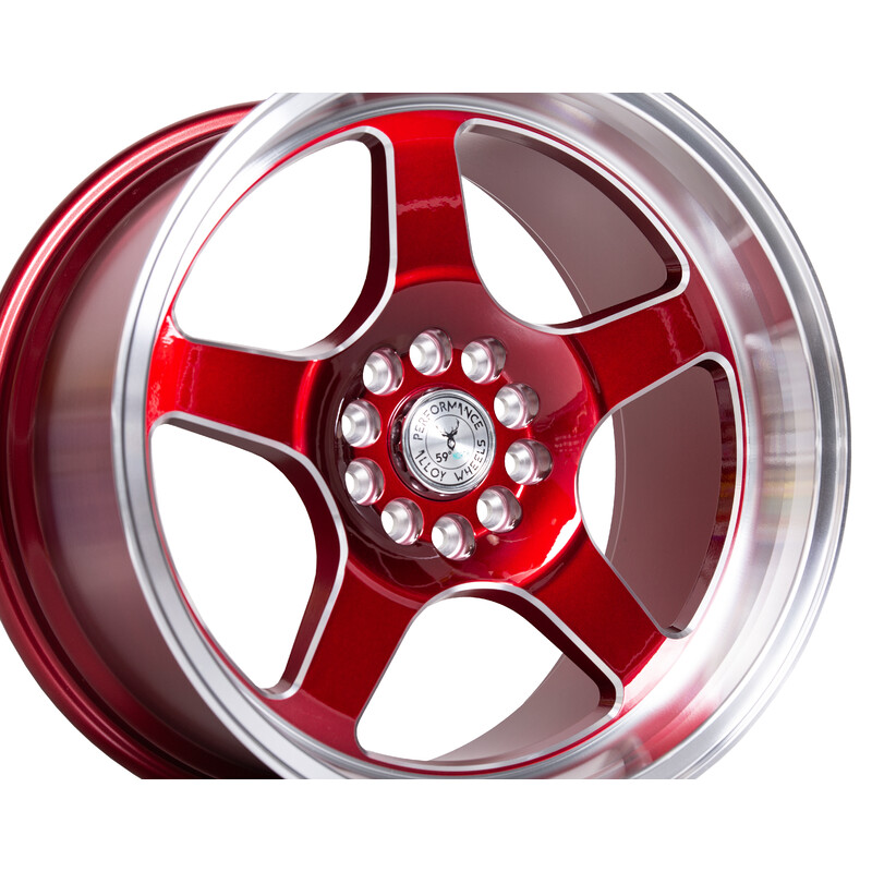 59°North D-004 18x10.5" 5x114.3/120 ET25, Red