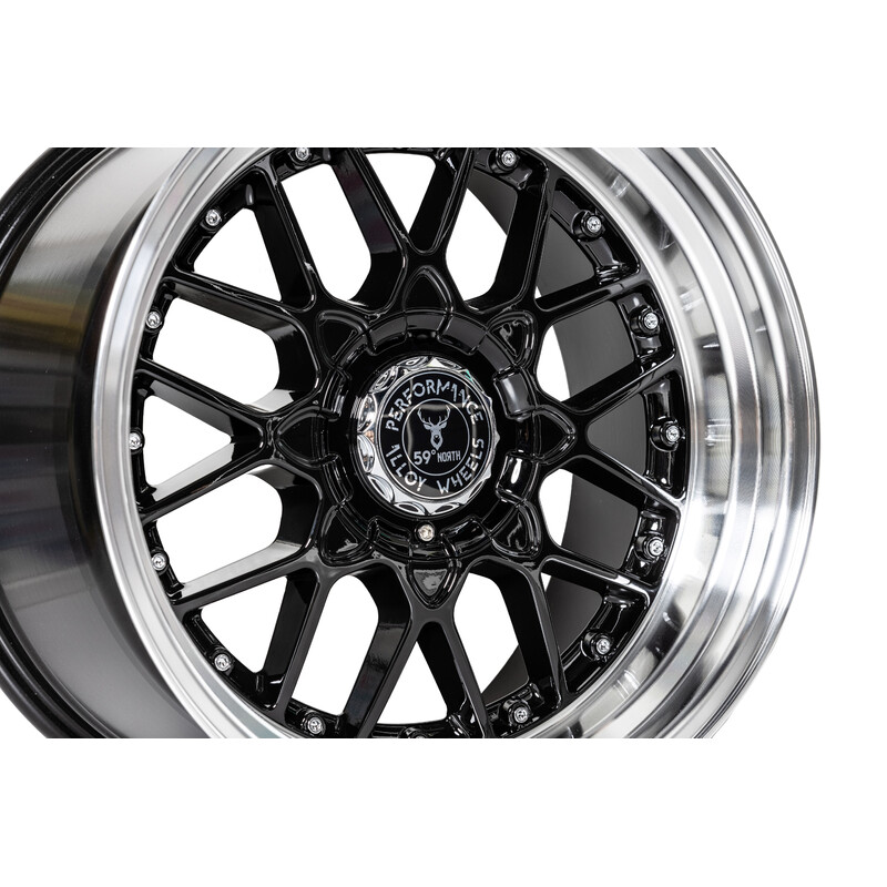 59°North D-010 18x10" 5x114.3/120 ET25, Gloss Black