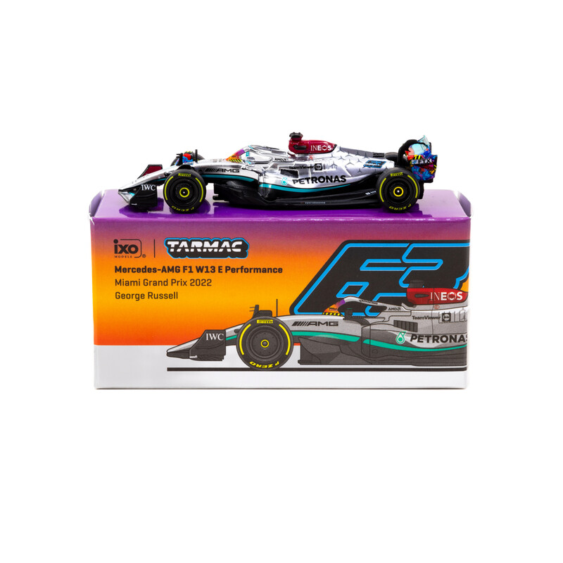 Tarmac Works 1/64 - Mercedes-AMG F1 W13 E Performance | Miami Grand Prix 2022 | George Russell