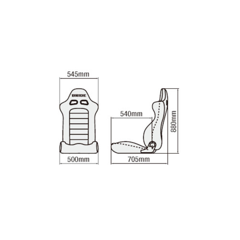 Bride Euroster II Cruz Bucket Seat - Red BE