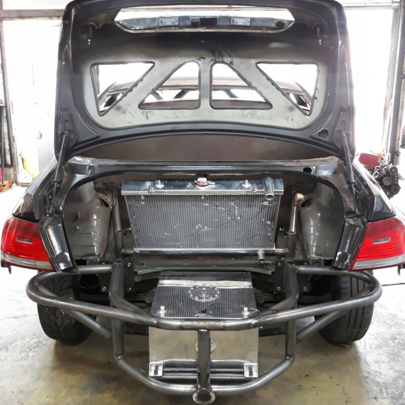 Fuel Tank Protection Basket + Crash Bar for BMW E46