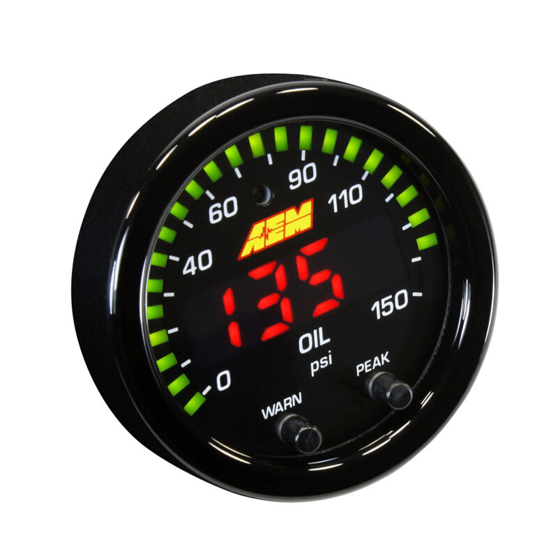 AEM X-Series Oil Pressure Gauge - 10 bar