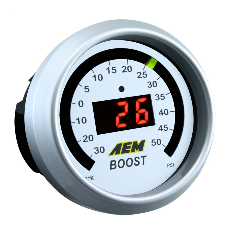 AEM Classic Boost Pressure Gauge - 35 psi