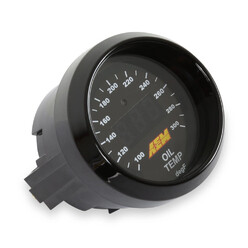AEM Classic Water/Oil Temperature Gauge - 300°F