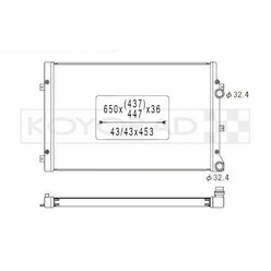 Koyorad Aluminium Radiator for Seat Leon 1P TSI (09-12)