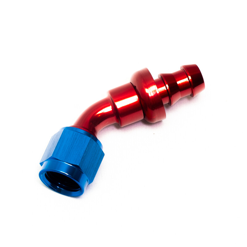 45° Elbow Push-On Fitting for Dash 6 Hose