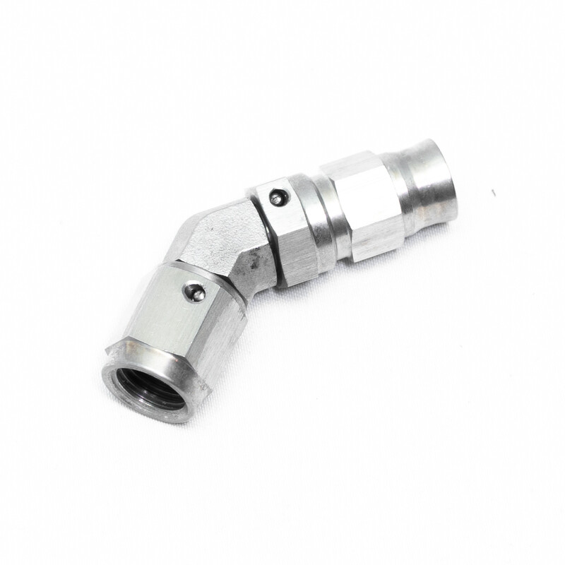 M10x1.25 Female 45° Elbow Fitting for Dash 3 Hose