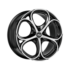 MSW 82 19x8" 5x110 ET42, Gloss Black, Machined Spokes