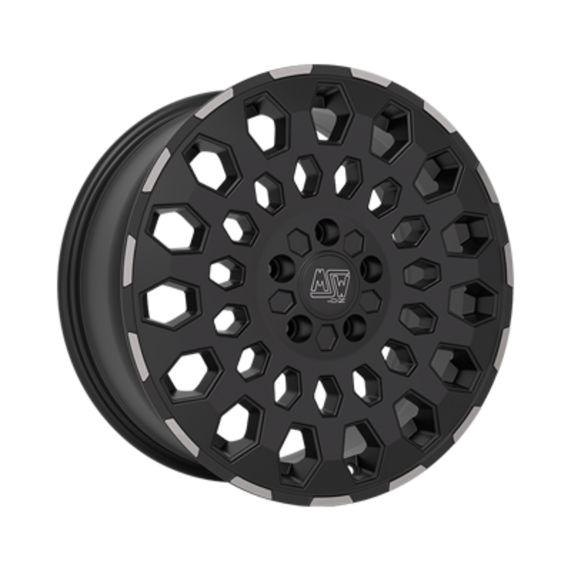 MSW 99 Van 16x6.5" 5x120 ET60, Matt Black Lip Polished