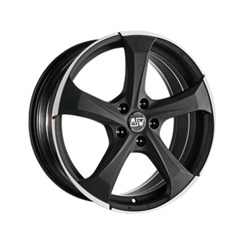 MSW 47 19x8" 5x112 ET21, Gloss Black, Machined Spokes
