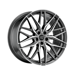 MSW 50 21x10.5" 5x114.3 ET48, Gunmetal, Machined Spokes