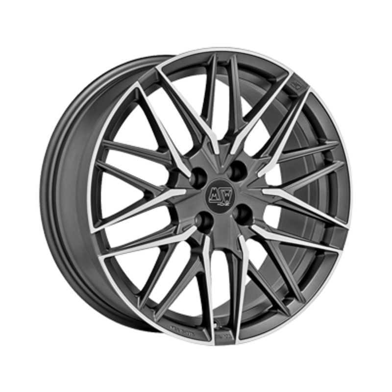 MSW 50-4 17x7" 4x108 ET32, Gunmetal, Machined Spokes