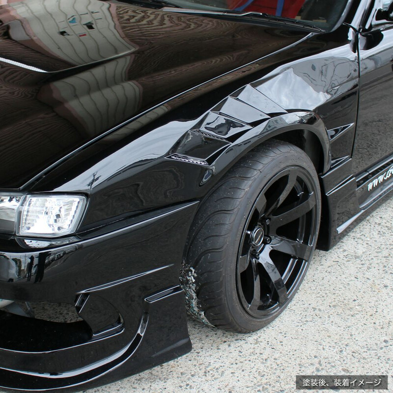 Origin Labo +55mm "Shark" Vented Front Fenders for Nissan 200SX S14A