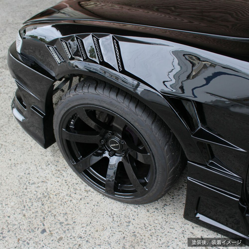 Origin Labo +55mm "Shark" Vented Front Fenders for Nissan 200SX S14A