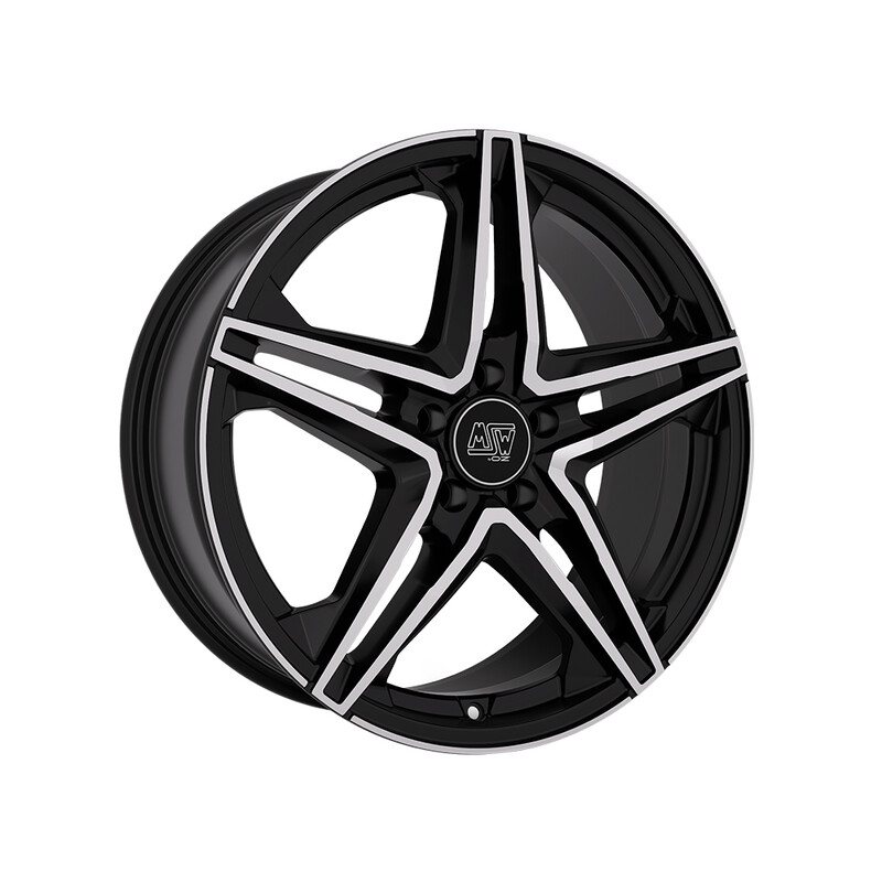 MSW 31 19x7.5" 5x112 ET40, Gloss Black, Machined Spokes