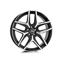 MSW 40 20x10" 5x110 ET41, Gloss Black, Machined Spokes