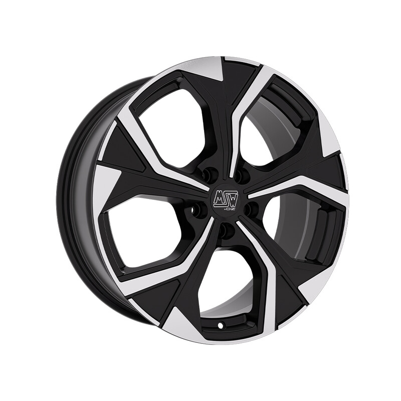 MSW 43 19x8" 5x112 ET40, Gloss Black, Machined Spokes
