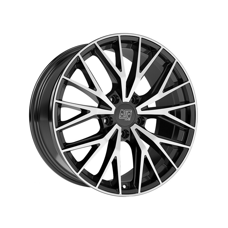 MSW 44 20x8.5" 5x112 ET28, Gloss Black, Machined Spokes