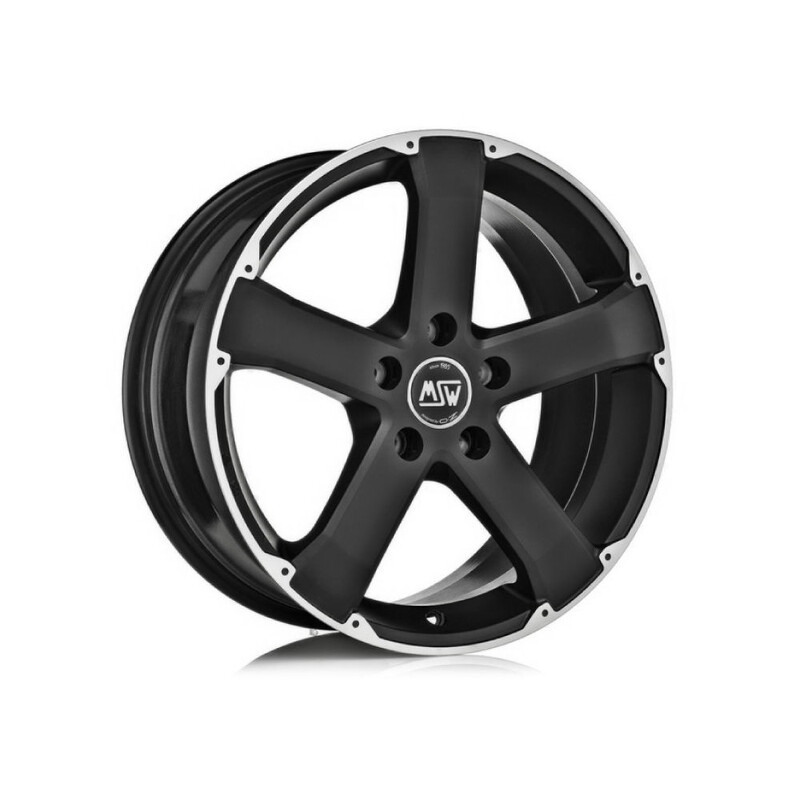 MSW 45 17x8" 5x115 ET42, Matt Black Full Polished