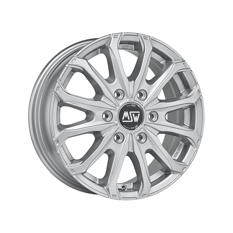 MSW 48 Van 16x6.5" 6x125 ET68, Full Silver