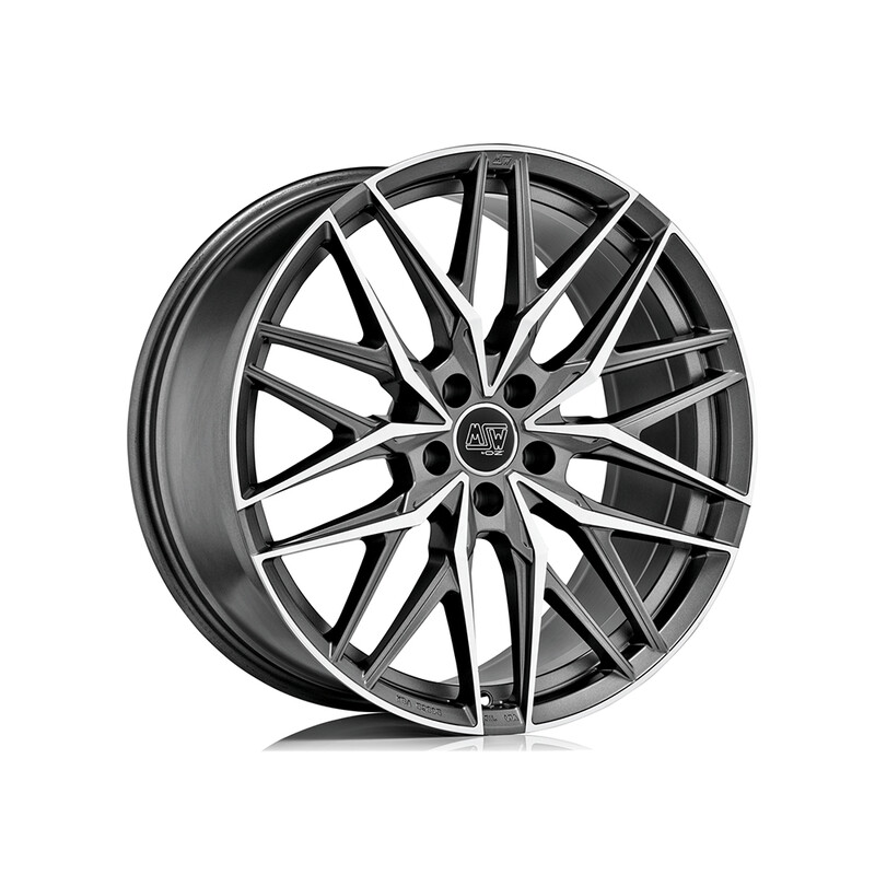 MSW 50 22x11" 5x112 ET50, Gunmetal, Machined Spokes