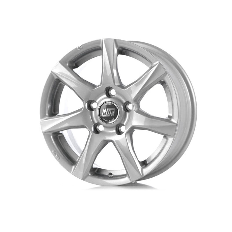 MSW 77 15x6" 5x100 ET45, Full Silver