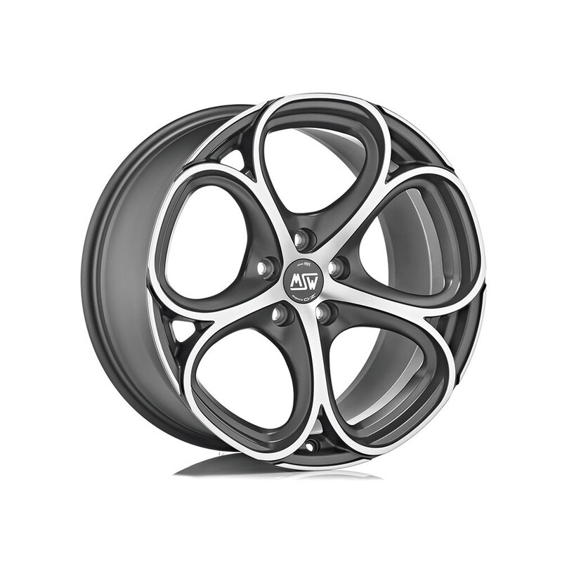 MSW 82 20x9" 5x108 ET40, Gunmetal, Machined Spokes