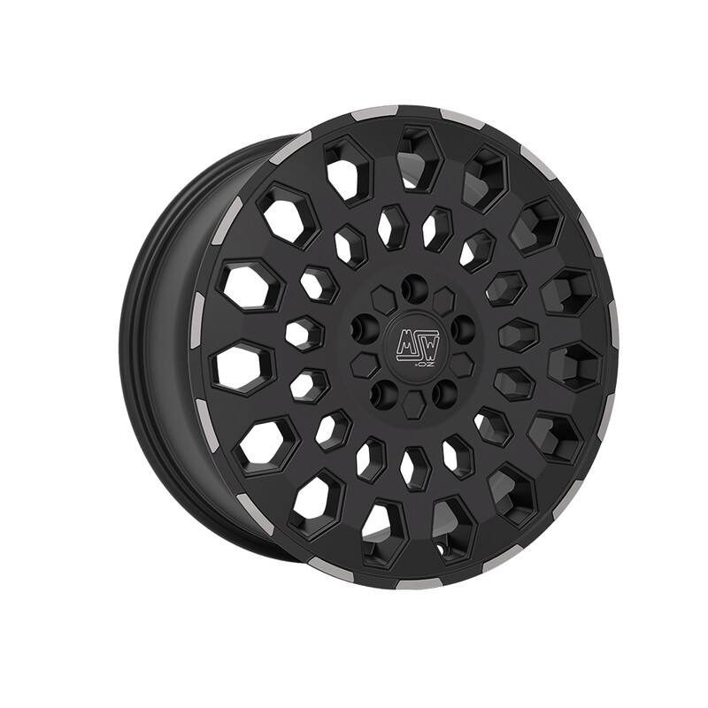 MSW 99 Van 17x8" 5x114.3 ET35, Matt Black Lip Polished