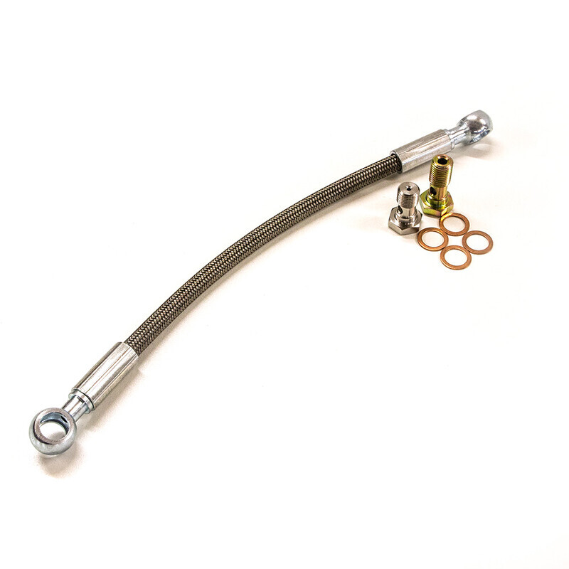 Braided Oil Turbo Feeds for CA18DET / SR20DET (Flexible Aviation Grade)