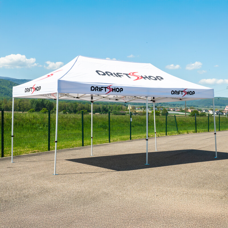 DriftShop White Aluminium Paddock Marquee / Shelter 3x6 m
