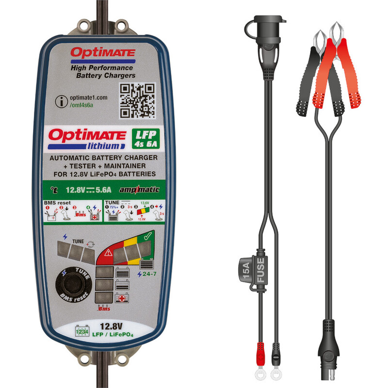 Optimate 12V 6A Lithium Battery Charger (TM390)