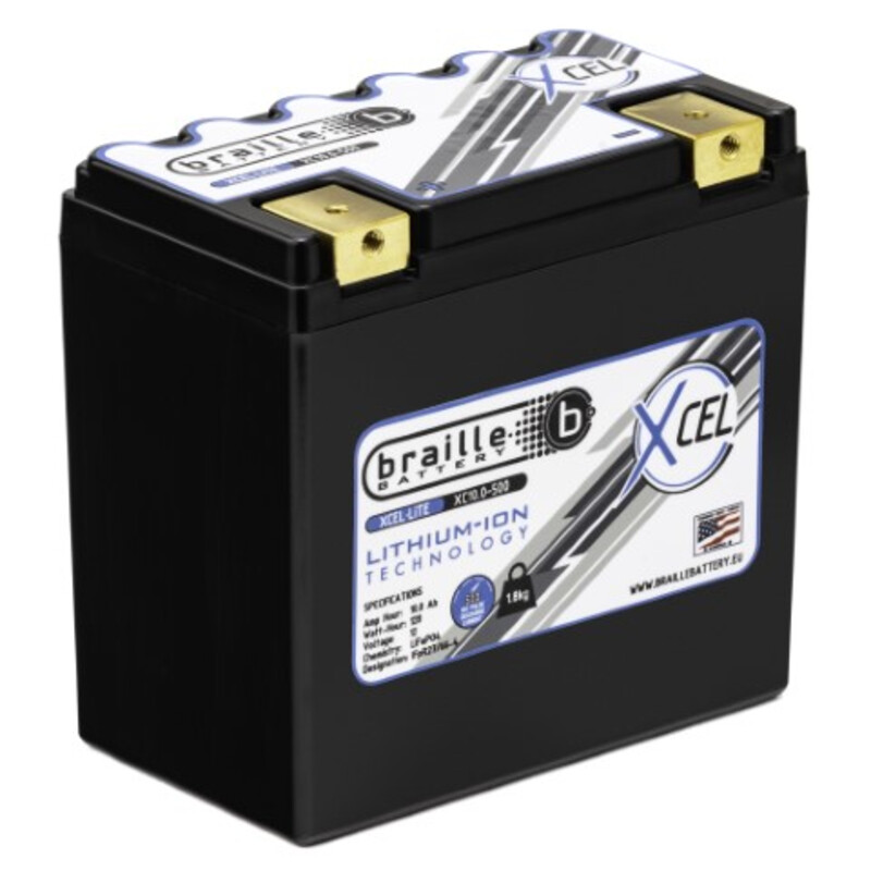 Braille Lithium Ion Battery - XCEL 10Ah (12V)