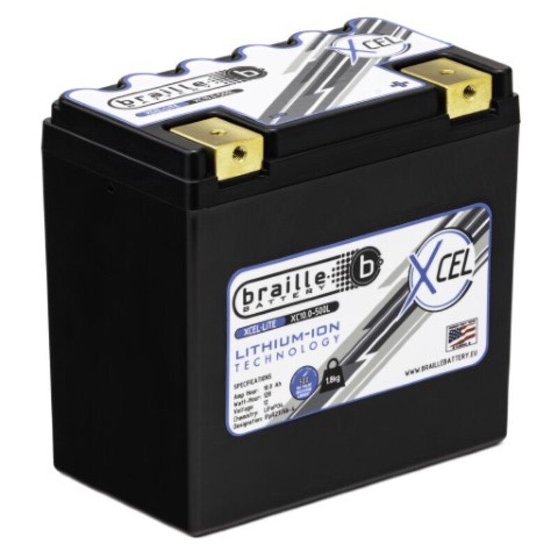 Braille Lithium Ion Battery - XCEL 10Ah (12V)