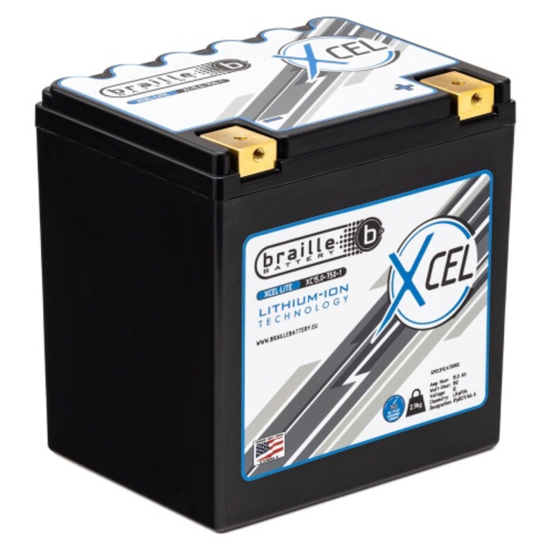 Braille Lithium Ion Battery - XCEL 15Ah (12V)
