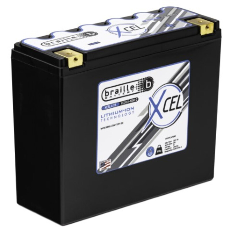 Braille Lithium Ion Battery - XCEL 20Ah (12V)