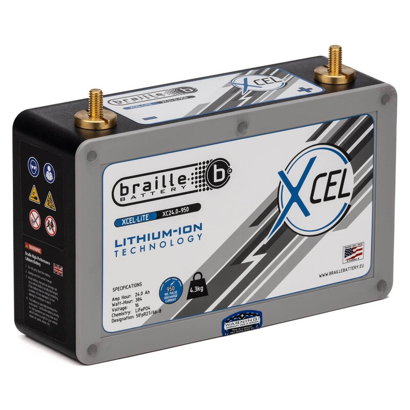 Braille Lithium Ion Battery - XCEL 16V (20 & 24Ah)