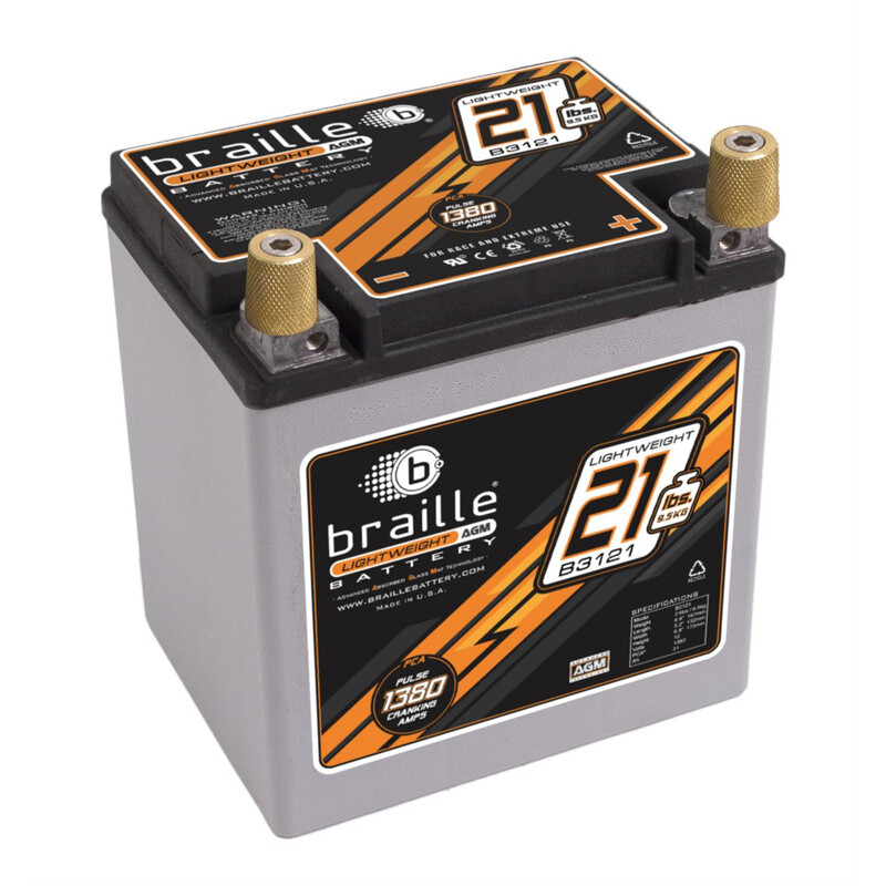 Braille Lightweight AGM Battery (12V 31Ah)