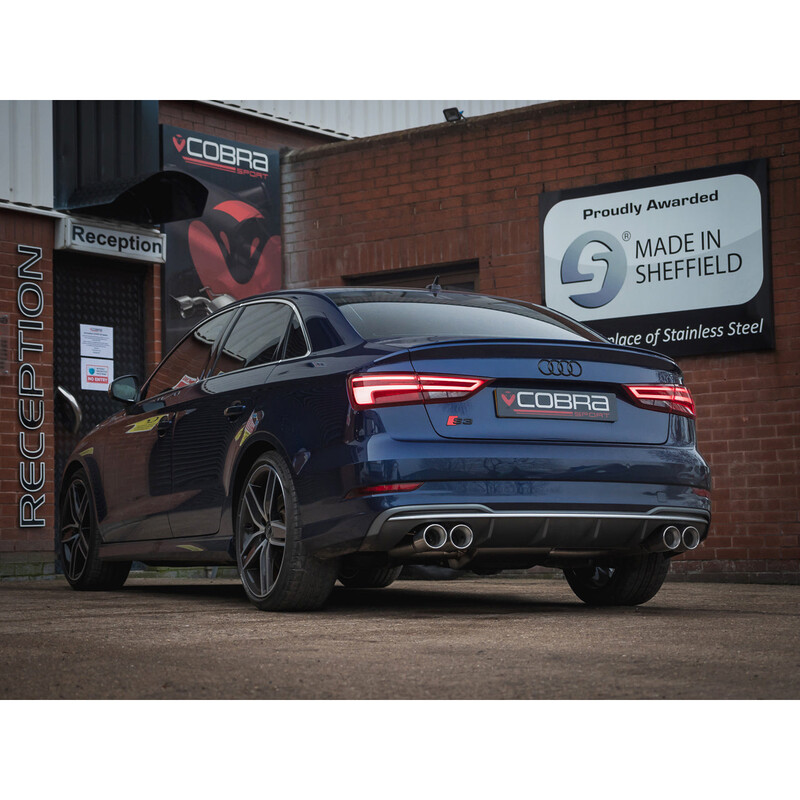 Cobra Sport Valved GPF Back Exhaust System for Audi S3 8V Sedan (19-20)