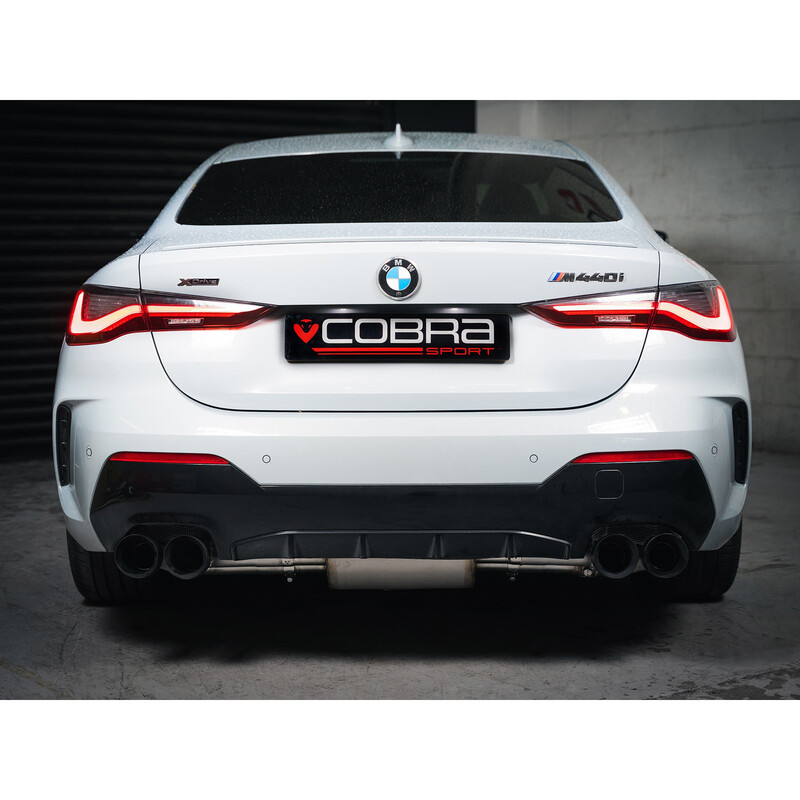 Cobra Sport Valved GPF Back Exhaust System for BMW M340i G20/G21 (2019+) - Quad Exit