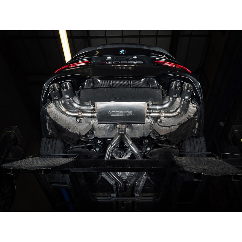 Cobra Sport Valved GPF Back Exhaust System for BMW M340i G20/G21 (2019+) - Quad Exit