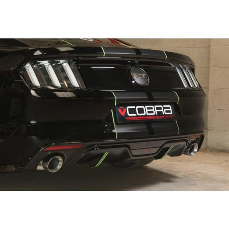 Cobra Sport "Venom Box Delete" Axle Back Exhaust for Ford Mustang 2.3L Ecoboost (15-23)