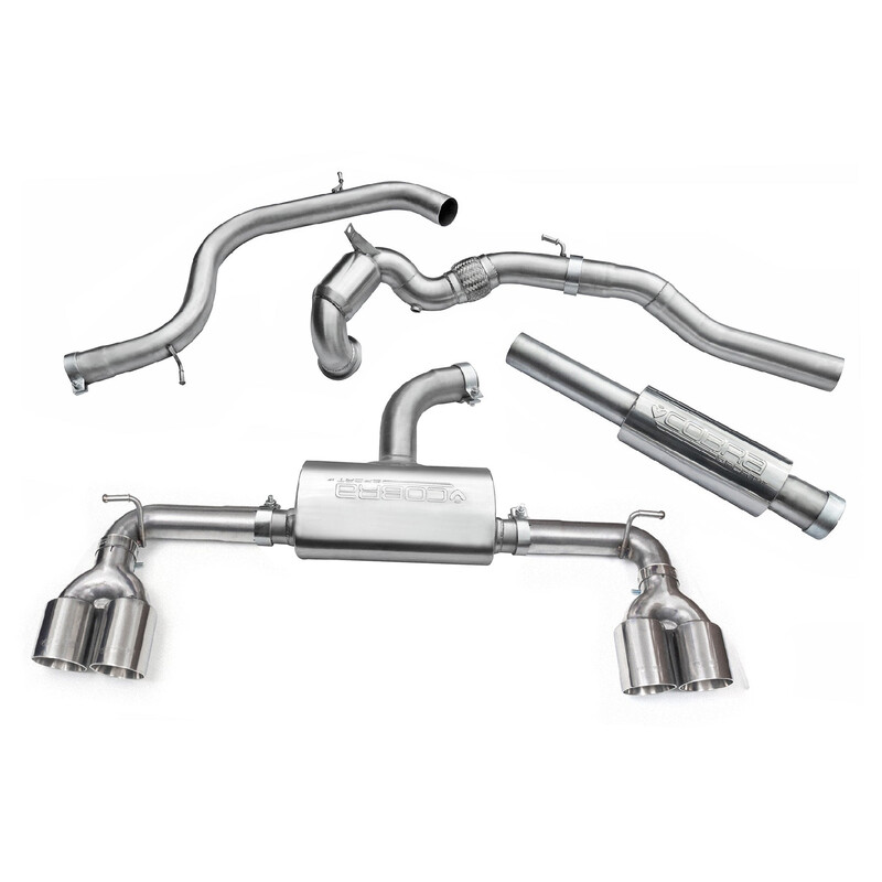 Cobra Sport Quad Exit Turbo Back Exhaust System for VW Golf 7 GTI 2.0L TSI (12-17)