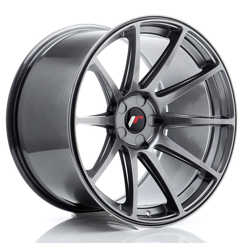 Japan Racing JR-11 Extreme Concave 19x11" (5 hole custom PCD) ET15-25, Hyper Black