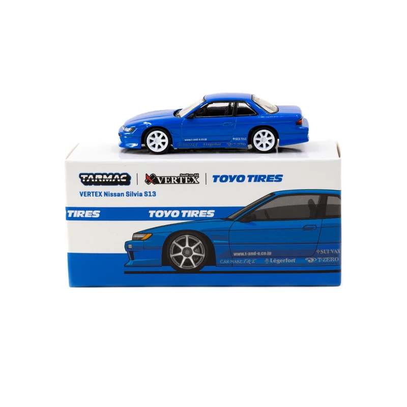 Tarmac Works 1/64 - Nissan Silvia S13 Vertex | Blue Metallic