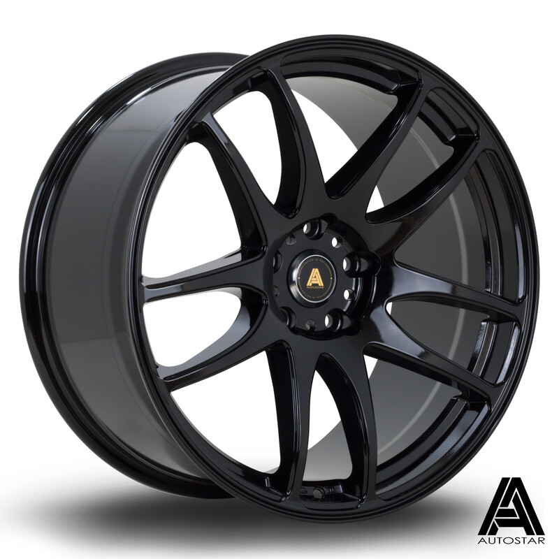 Autostar A510 19x9.5" 5x114.3 ET22, Gloss Black